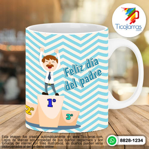 Tazas Personalizadas en Costa Rica Eres el Numero 1 Papá