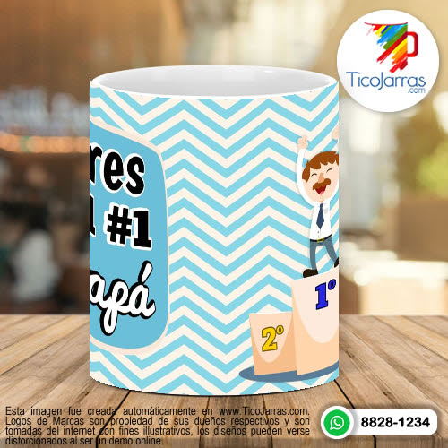 Tazas Personalizadas Eres el Numero 1 Papá