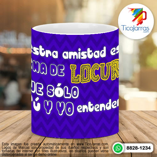 Tazas Personalizadas en Costa Rica Amistar de Lucura