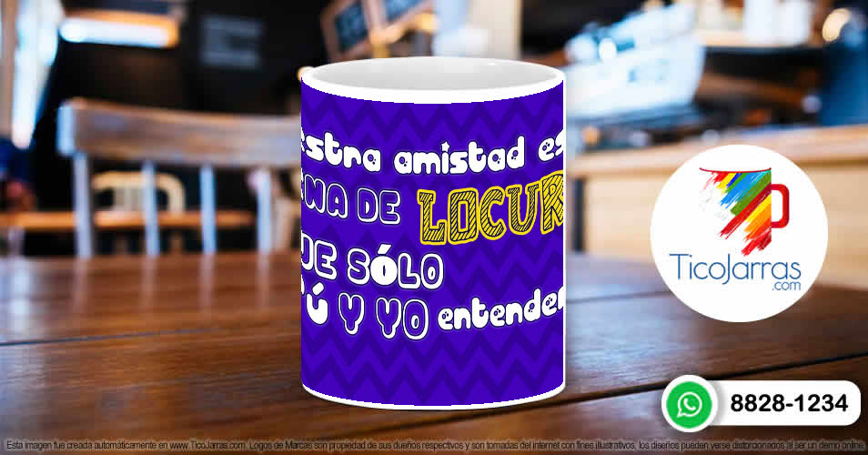 Tazas Personalizadas en Costa Rica Amistar de Lucura