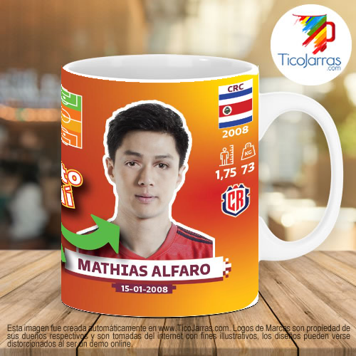 Tazas Personalizadas en Costa Rica Jarra sticker mundialista Qatar 2022