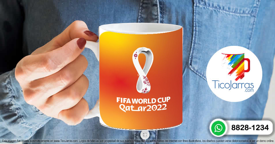 Artículos Personalizados Jarra sticker mundialista Qatar 2022