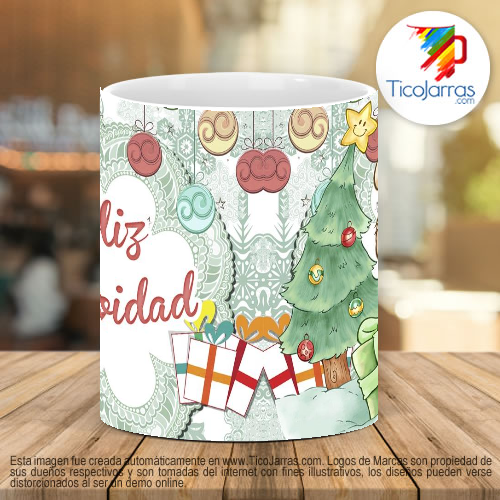 Tazas Personalizadas Feliz Navidad - Ositos