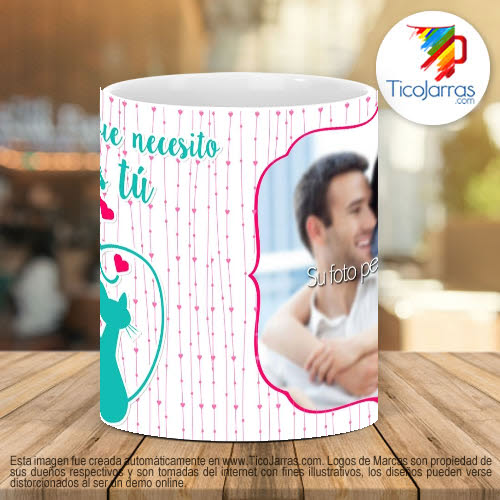 Tazas Personalizadas Todo lo que necesito eres tú