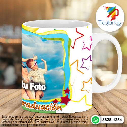 Tazas Personalizadas en Costa Rica Recuerdo de mi Graduación