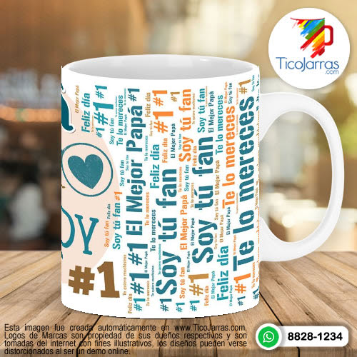 Tazas Personalizadas en Costa Rica Feliz Día del Padre