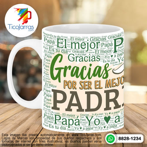 Jarras Personalizadas Feliz Día del Padre