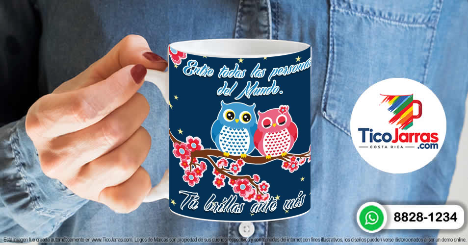 Te amo, tema lechuzas, con foto personalizada - imagen 6