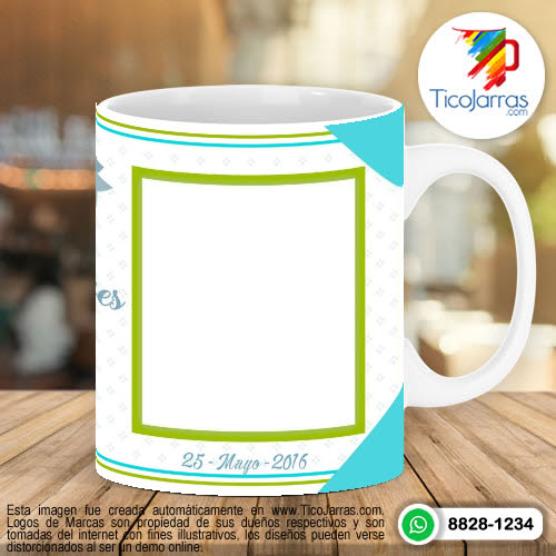 Tazas Personalizadas en Costa Rica Primera Comunión