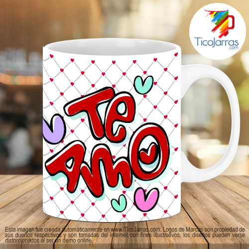 Tazas Personalizadas en Costa Rica Flork - Te amo