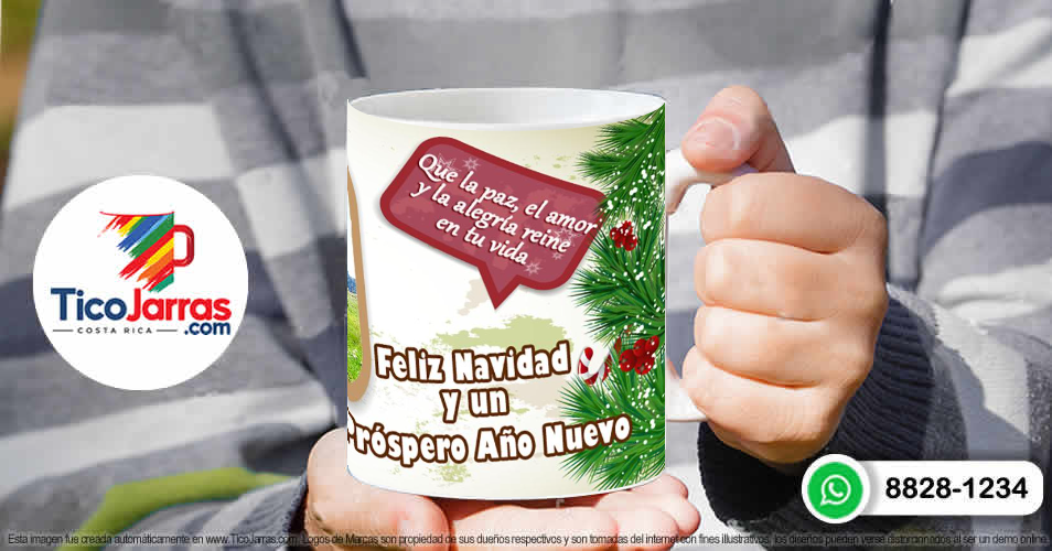 Taza de Navidad - TicoJarras