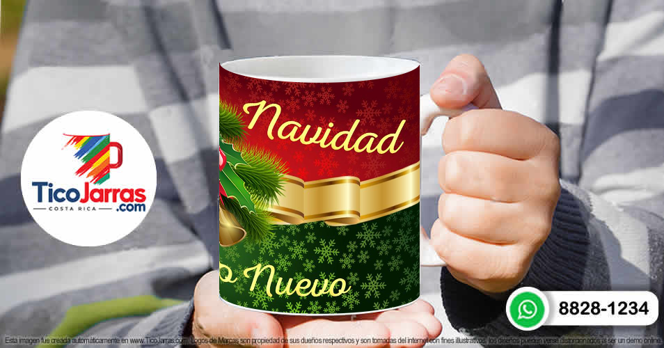 Taza de Navidad - TicoJarras