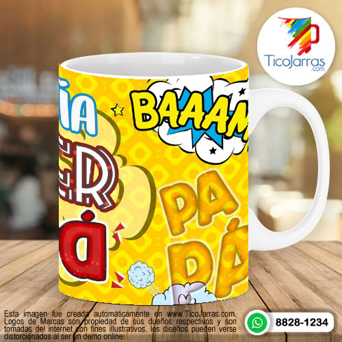 Tazas Personalizadas en Costa Rica Feliz Día Super Papá