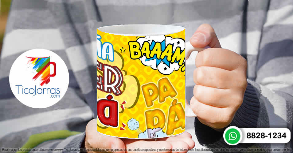 Tazas Personalizadas en Costa Rica Feliz Día Super Papá