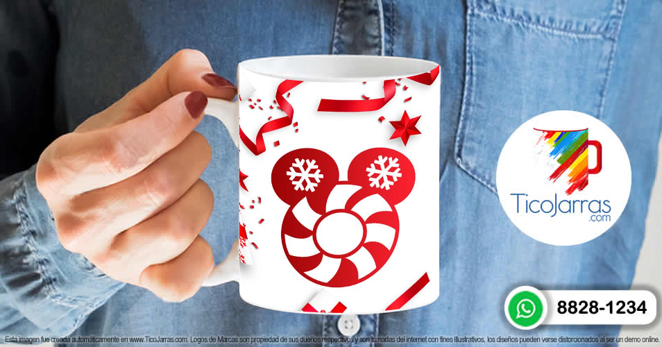 Artículos Personalizados Taza Navideña con letra O