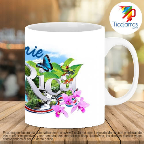 Diseños Personalizadas Taza Diseño de Costa Rica