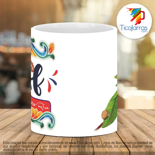 Tazas Personalizadas Taza Típica de Costa Rica con Perezoso