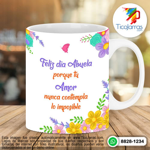 Tazas Personalizadas en Costa Rica Aquí toma la más Dulce Abuelita del Mundo