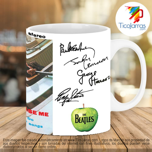 Tazas Personalizadas en Costa Rica Jarra Personalizada The Beatles Please please me