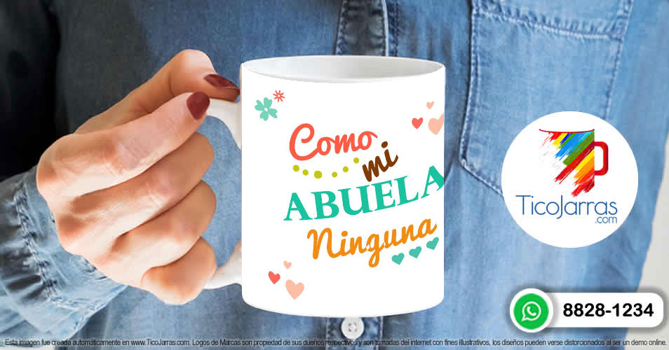 Tazas Personalizadas en Costa Rica Como mi Abuela ninguna
