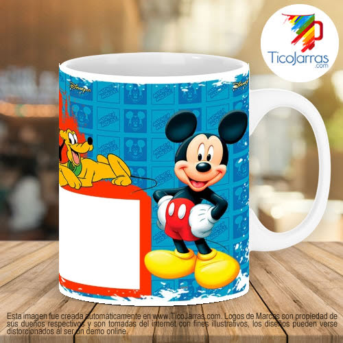 Diseños Personalizadas Taza Diseños Infantiles - Mickey Mouse con Fotografía