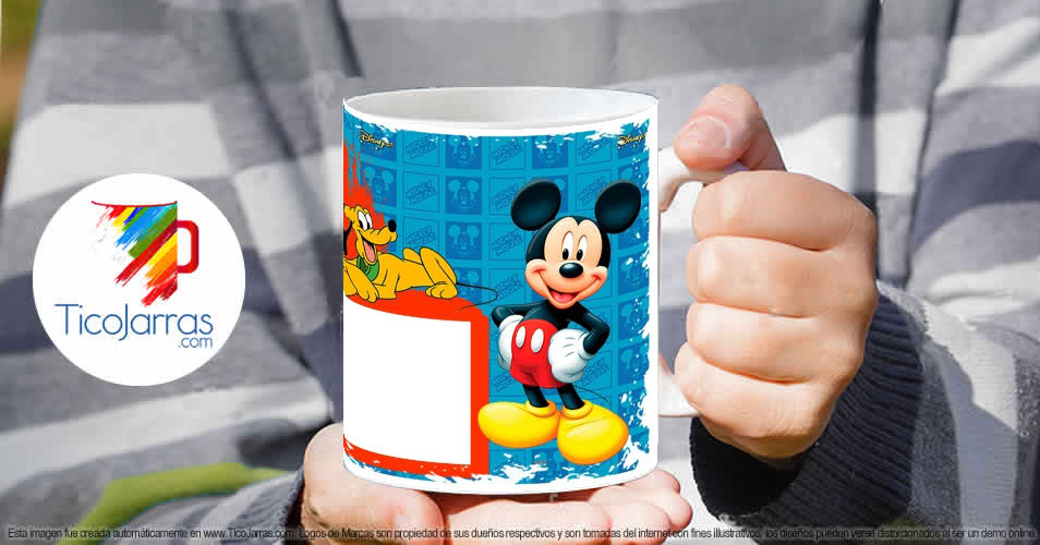 Tazas Personalizadas en Costa Rica Taza Diseños Infantiles - Mickey Mouse con Fotografía