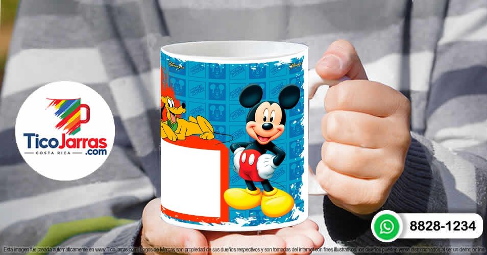 Taza Diseños Infantiles - Mickey Mouse con Fotografía - TicoJarras