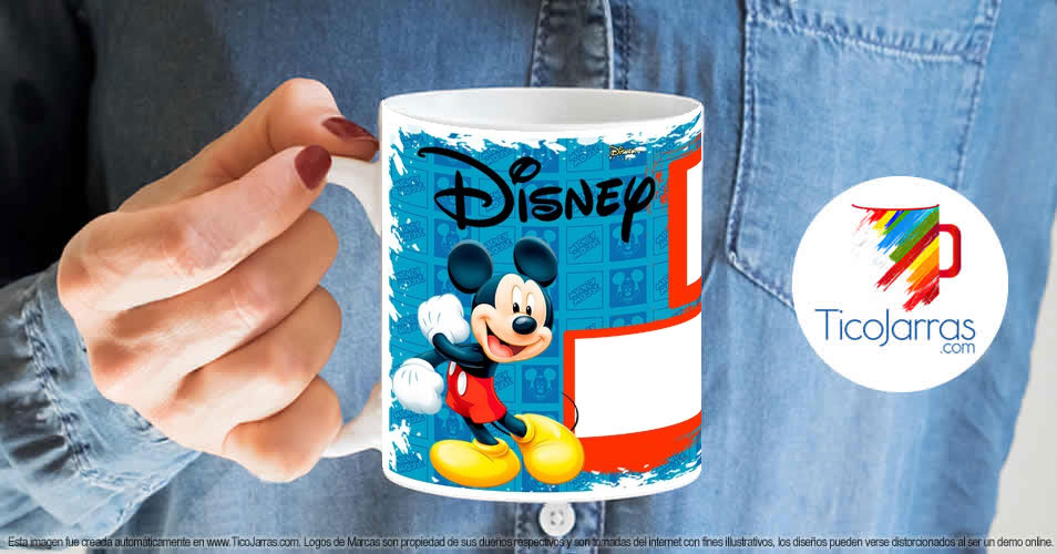Artículos Personalizados Taza Diseños Infantiles - Mickey Mouse con Fotografía