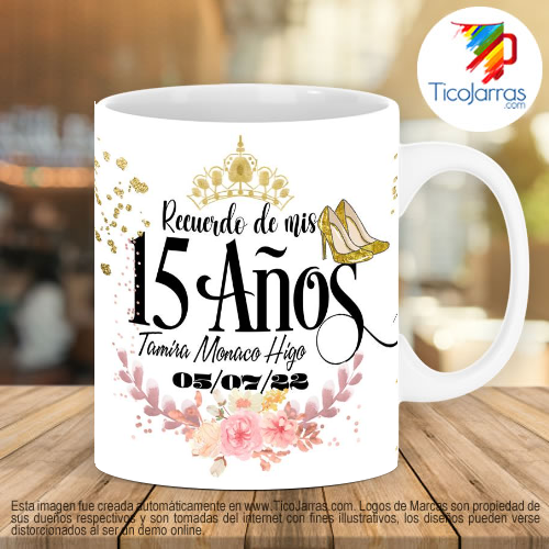 Diseños Personalizadas Recuerdo de 15 años, vestido rojo