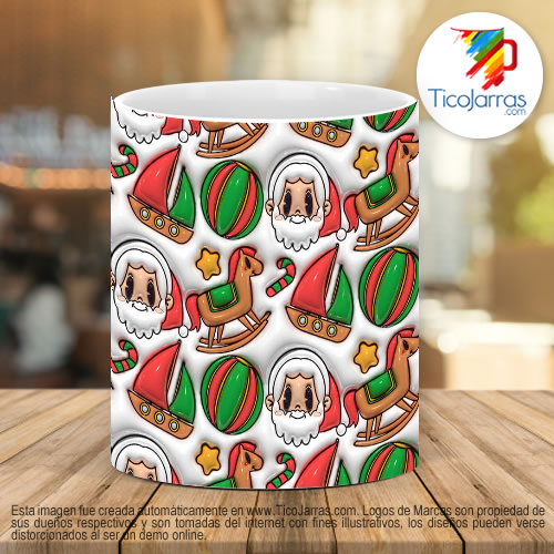 Tazas Personalizadas Mini santa 