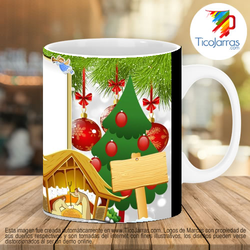 Diseños Personalizadas Taza Navideña con foto
