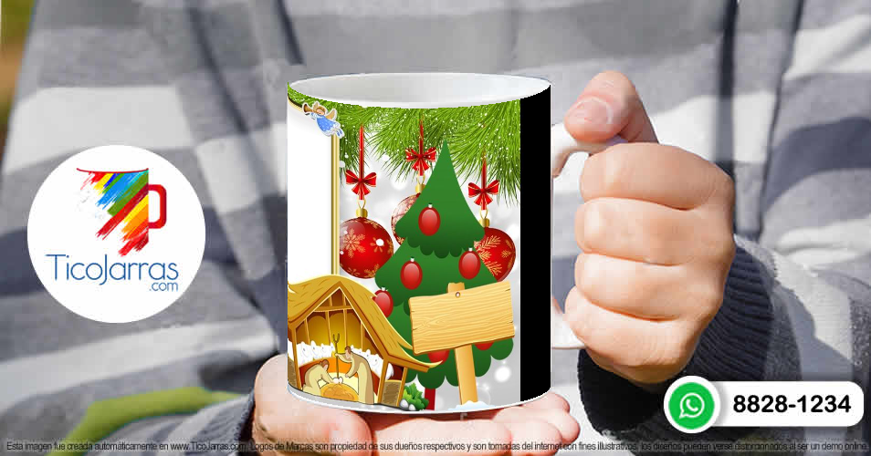 Tazas Personalizadas en Costa Rica Taza Navideña con foto