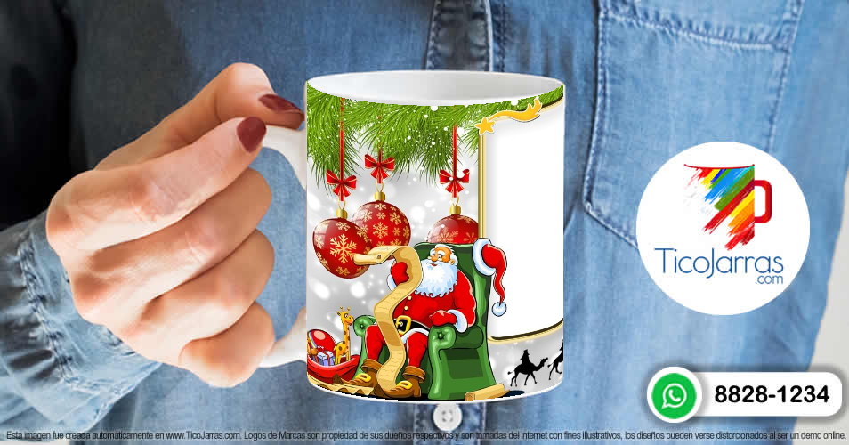 Artículos Personalizados Taza Navideña con foto