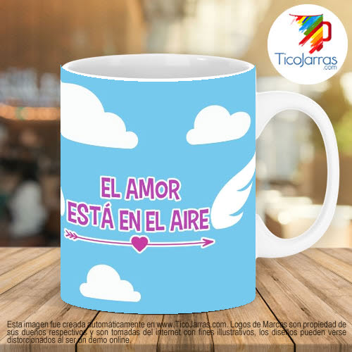 Tazas Personalizadas en Costa Rica El Amor esta en el Aire