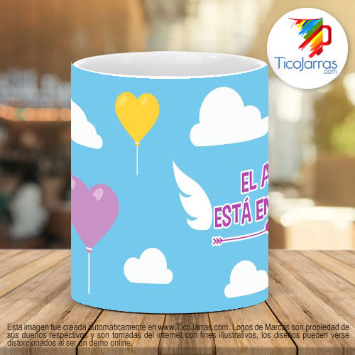 Tazas Personalizadas El Amor esta en el Aire