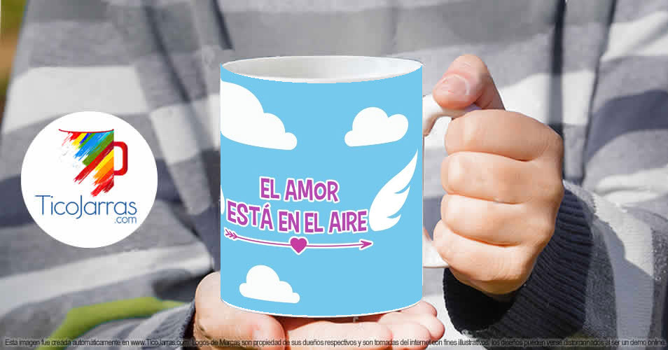 Tazas Personalizadas en Costa Rica El Amor esta en el Aire