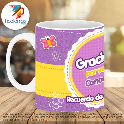 Jarras Personalizadas Recuerdo Baby Shower 