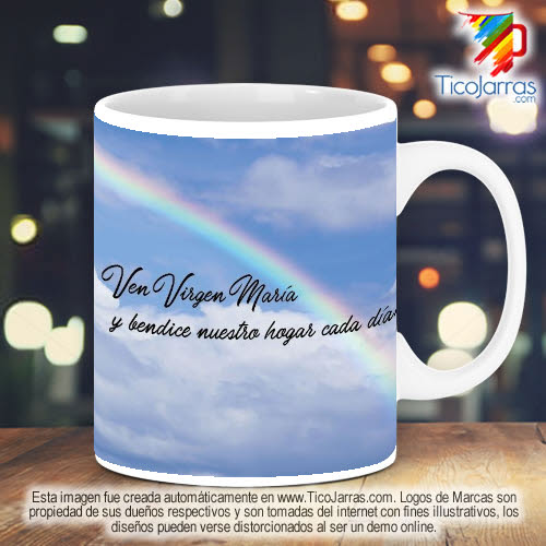 Diseños Personalizadas Mensaje Virgen María