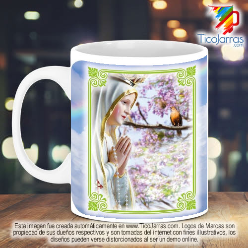 Tazas Personalizadas en Costa Rica Mensaje Virgen María