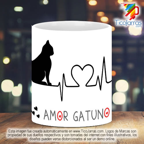 Tazas Personalizadas en Costa Rica Amor Gatuno