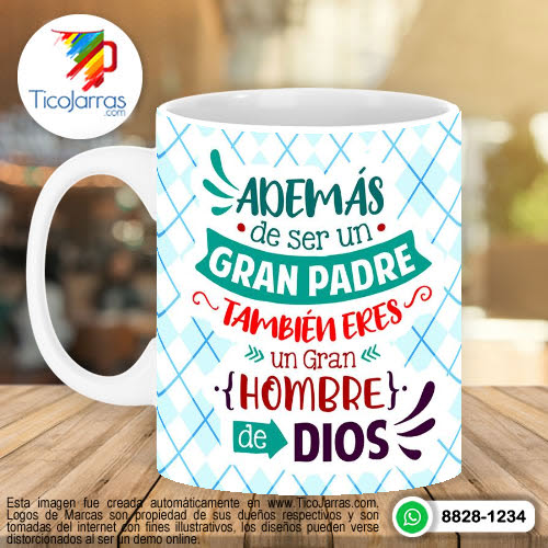 Jarras Personalizadas Feliz Día del Padre