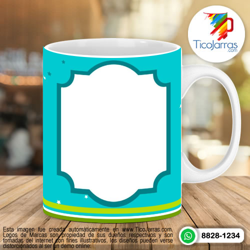 Abuelo eres genial taza con foto personalizada