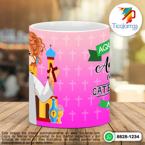 Tazas Personalizadas Aquí Toma la Mejor Catequista