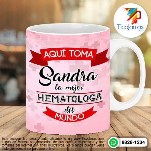 Tazas Personalizadas en Costa Rica Aquí Toma la Mejor Hematóloga