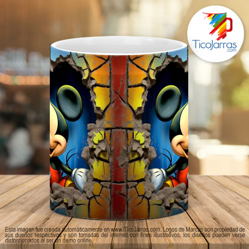 Tazas Personalizadas Michey Mouse 3D