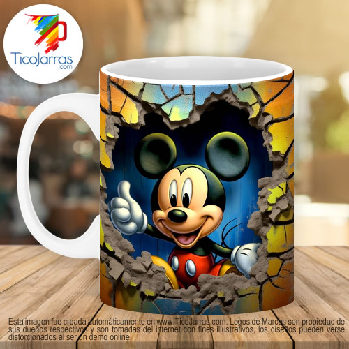 Jarras Personalizadas Michey Mouse 3D