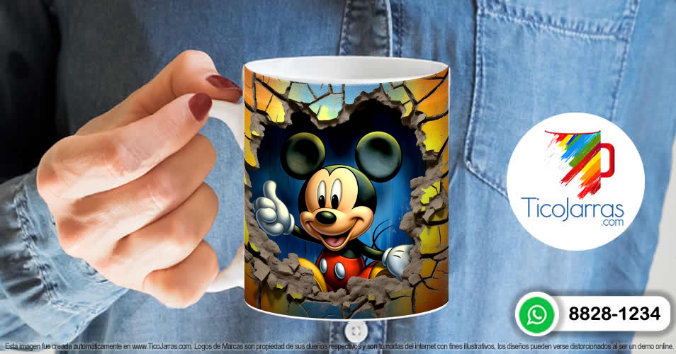 Artículos Personalizados Michey Mouse 3D