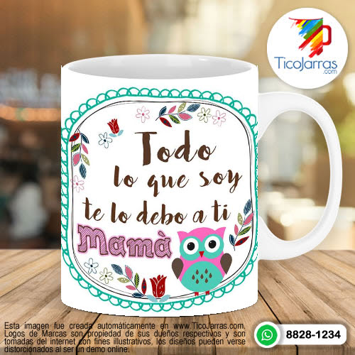 Tazas Personalizadas en Costa Rica A ti mamá