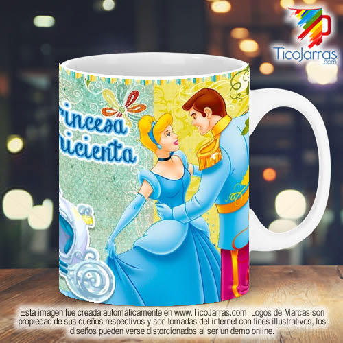 Tazas Personalizadas en Costa Rica Princesa Cenicienta