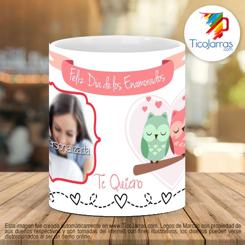 Tazas Personalizadas Feliz Día de los Enamorados